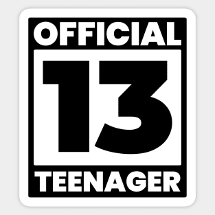 13th birthday Sticker